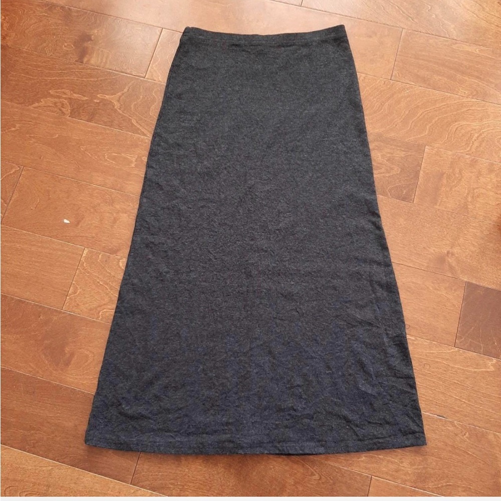 90s Charcoal Maxi Skirt — Size Small